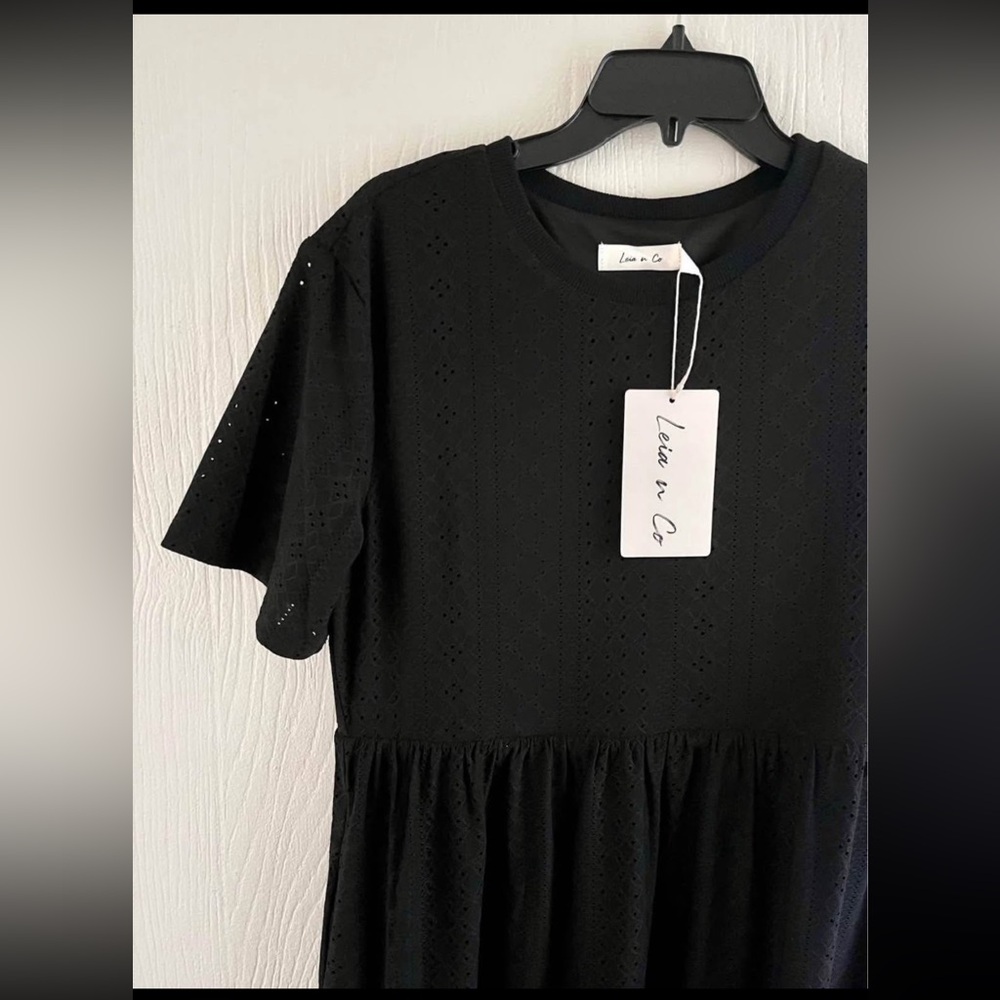 Leia n Co Women’s Black Midi Dress - Picture 4 of 5